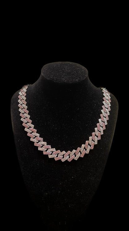 Colier Cuban Half Pink - Icedout.nm