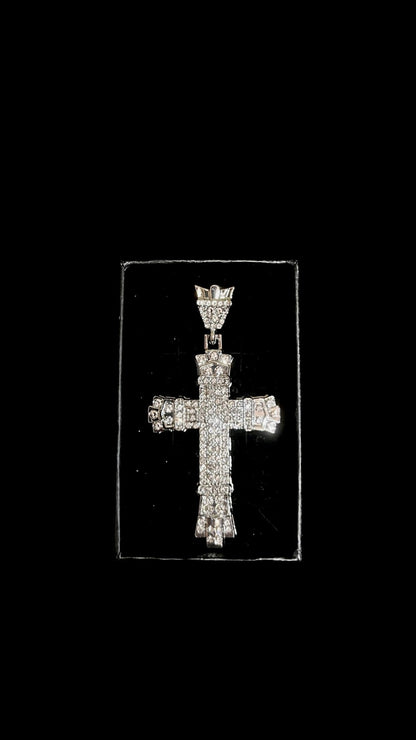 Colier Rope Big Cross Silver - Icedout.nm